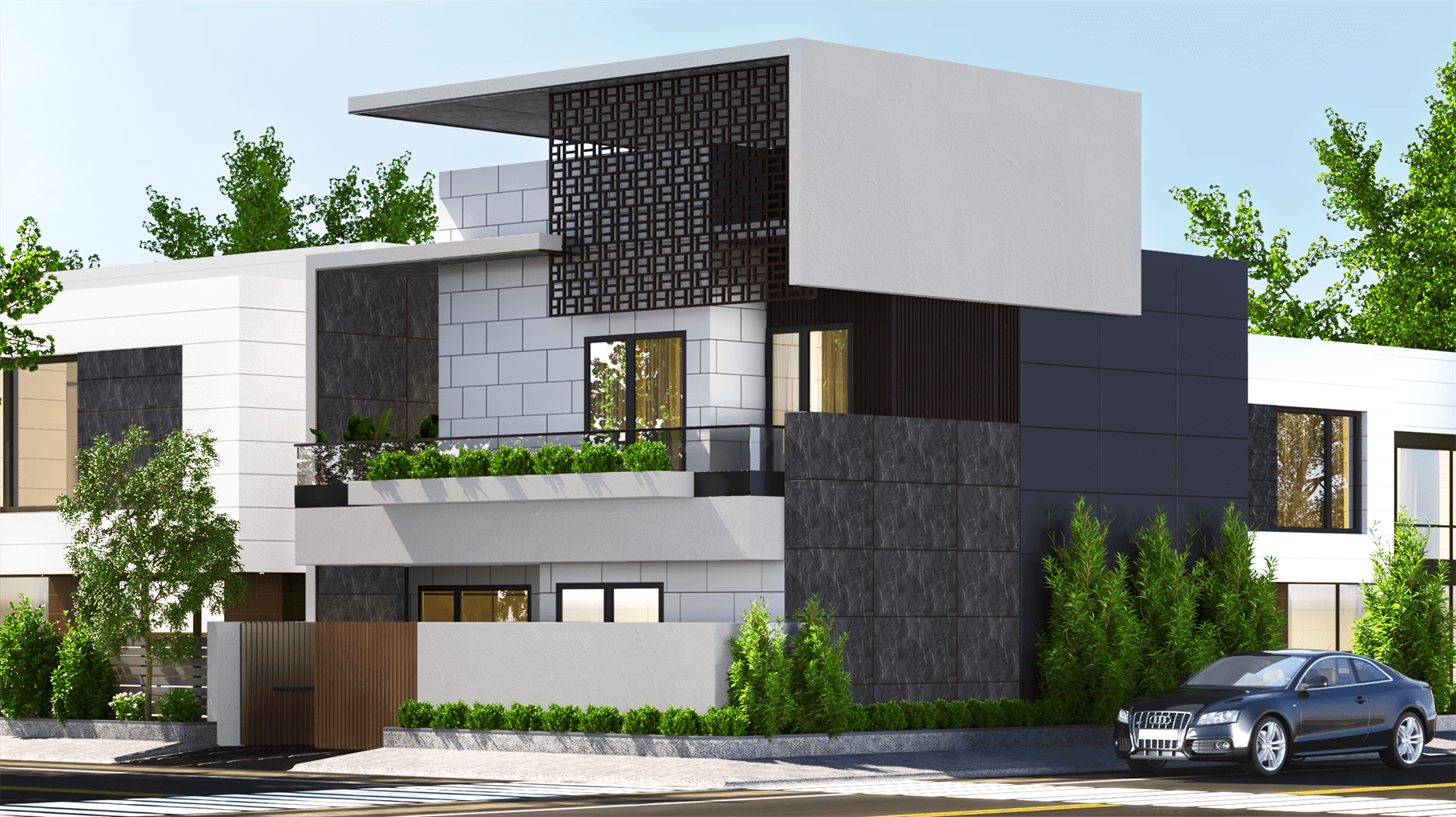 30307 Pietra Grey (SUD) exterior wall cladding panels from NewMika