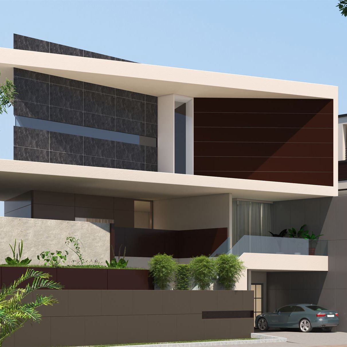 30307 Pietra Grey (SUD) exterior wall panels in India