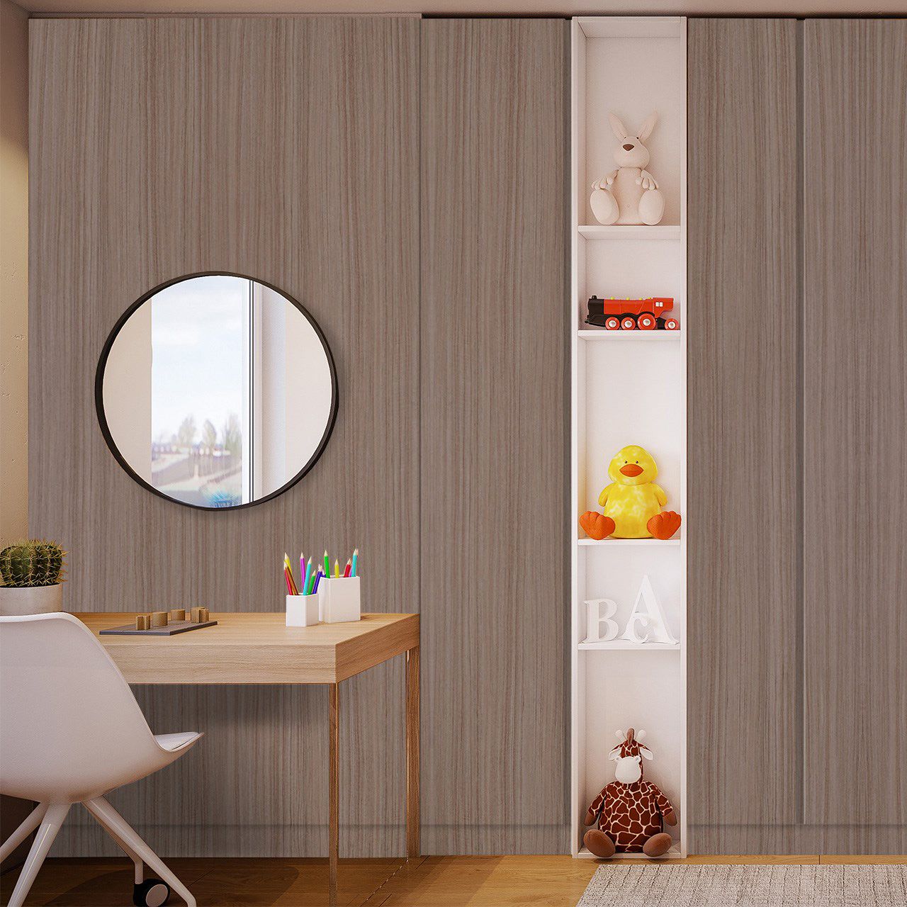 3285 Walnut Glow (BRS) decorative Laminates in India